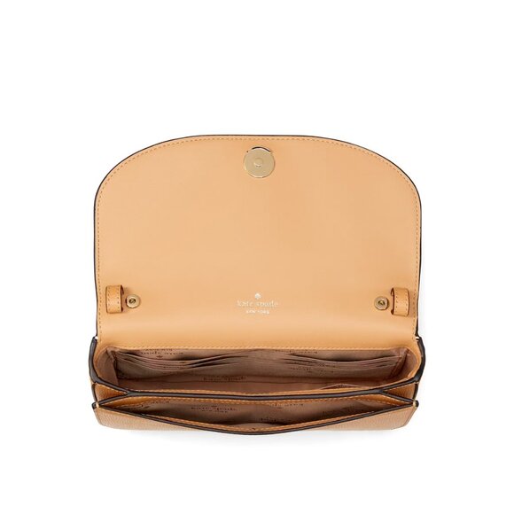 New Kate Spade Kristi Crossbody Refined Grain Leather Tiramisu Mousse - Picture 2 of 5